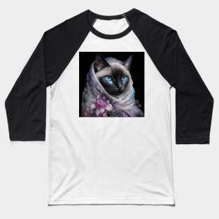 Modest Burmese Cat Baseball T-Shirt